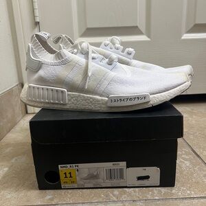 Adidas NMD R1 Primeknit 'Japan Triple White' Size 11
